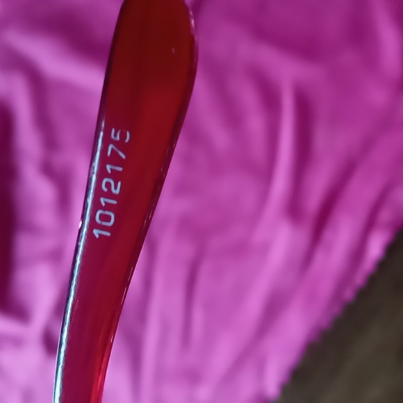 Foster Grant Red Design Reading Glasses w Pink Animal Print Case & Cloth - Picture 5 of 7